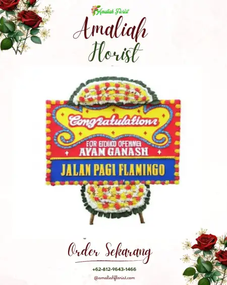 Sewa Papan Bunga Tempat Pernikahan Cibinong